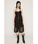 SHEER CAMI ZIP ドレス