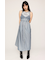 SHEER CAMI ZIP L／ドレス