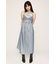 SHEER CAMI ZIP L／ドレス