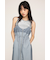 SHEER CAMI ZIP L／ドレス
