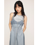SHEER CAMI ZIP L／ドレス