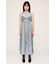 SHEER CAMI ZIP L／ドレス