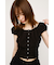 FRONT LACE UP ブラウス
