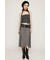 TIE SET BARE KNIT トップス
