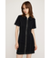 FRONT ZIP BACK OPEN ショートワンピース
