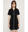 FRONT ZIP BACK OPEN ショートワンピース