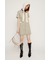 FRONT ZIP BACK OPEN ショートワンピース