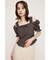 SHOULDER OPEN SQ PUFF トップス