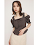 SHOULDER OPEN SQ PUFF トップス