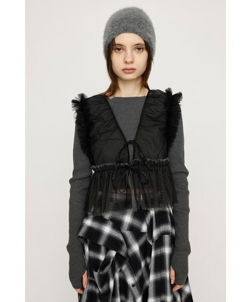 2WAY FRILL TULLE ベスト｜スライの通販｜&mall（アンドモール）三井