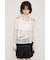 OFF SHOULDER CUT LACE トップス