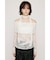 OFF SHOULDER CUT LACE トップス