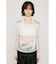 OFF SHOULDER CUT LACE トップス