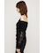 OFF SHOULDER CUT LACE トップス