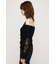 OFF SHOULDER CUT LACE トップス