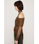 OFF SHOULDER CUT LACE トップス