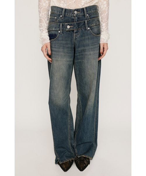 パンツ sly DOUBLE BELT WIDE FLARE DOUBLE BELT WIDE FLARE PT-C｜スライの通販｜&mall（アンド