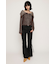 IRREGULAR WAIST FLARE パンツ