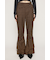 IRREGULAR WAIST FLARE パンツ
