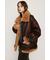VINTAGE FAUX SHEARLING ジャケット