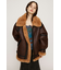 VINTAGE FAUX SHEARLING ジャケット