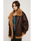 VINTAGE FAUX SHEARLING ジャケット