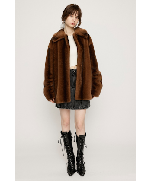 F／FUR FRONT HOOK コート｜スライの通販｜&mall（アンドモール）三井