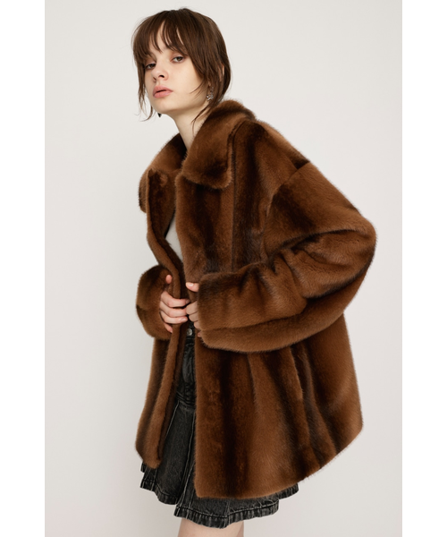 F／FUR FRONT HOOK コート｜スライの通販｜&mall（アンドモール）三井
