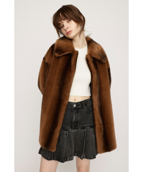 F／FUR FRONT HOOK コート｜スライの通販｜&mall（アンドモール）三井
