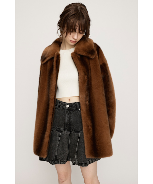 F／FUR FRONT HOOK コート｜スライの通販｜&mall（アンドモール）三井