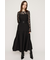 PLEATS BELTED ロングワンピース
