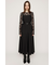 PLEATS BELTED ロングワンピース