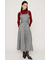 PLEATS BELTED ロングワンピース
