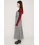 PLEATS BELTED ロングワンピース