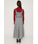 PLEATS BELTED ロングワンピース