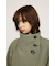 【中町 綾さん着用アイテム】WIDE STAND NECK LONG コート