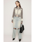 SHAGGY MIX ZIP UP KNIT トップス
