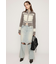 SHAGGY MIX ZIP UP KNIT トップス