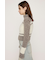 SHAGGY MIX ZIP UP KNIT トップス