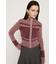 SHAGGY MIX ZIP UP KNIT トップス