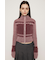 SHAGGY MIX ZIP UP KNIT トップス