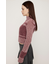 SHAGGY MIX ZIP UP KNIT トップス