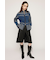 SHAGGY MIX ZIP UP KNIT トップス