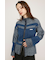 SHAGGY MIX ZIP UP KNIT トップス