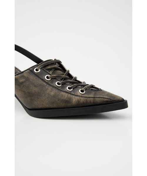 LACE UP ミュール｜スライの通販｜&mall（アンドモール）三井