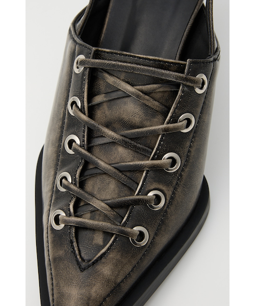 LACE UP ミュール｜スライの通販｜&mall（アンドモール）三井