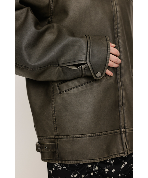 カートに入れると2500円OFF！】VINTAGE BOXY F／LEATHER