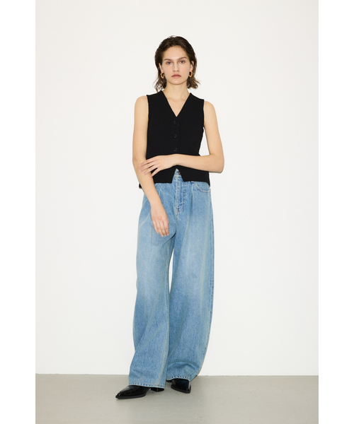 THROW】J／W CURVE TUCKED パンツ｜スライの通販｜&mall（アンドモール