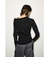 【THROW】ONE SHOULDER SLANT BUTTON トップス