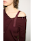 【THROW】ONE SHOULDER SLANT BUTTON トップス
